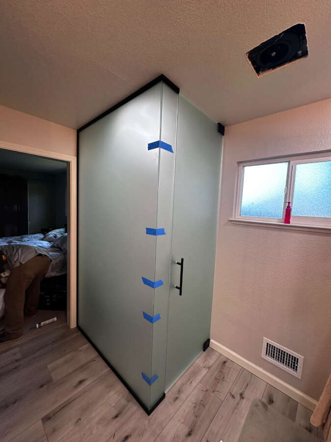 90 DEGREE SHOWER ENCLOSURE