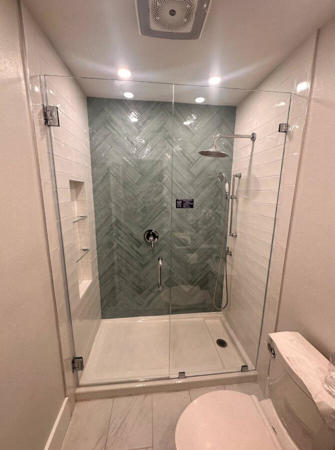 INLINE SHOWER ENCLOSURES