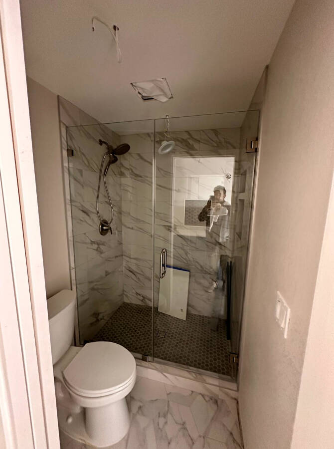 INLINE SHOWER ENCLOSURES
