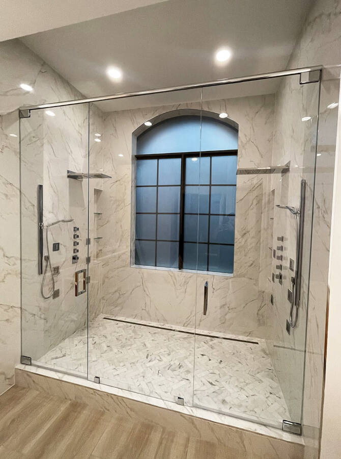 INLINE SHOWER ENCLOSURES