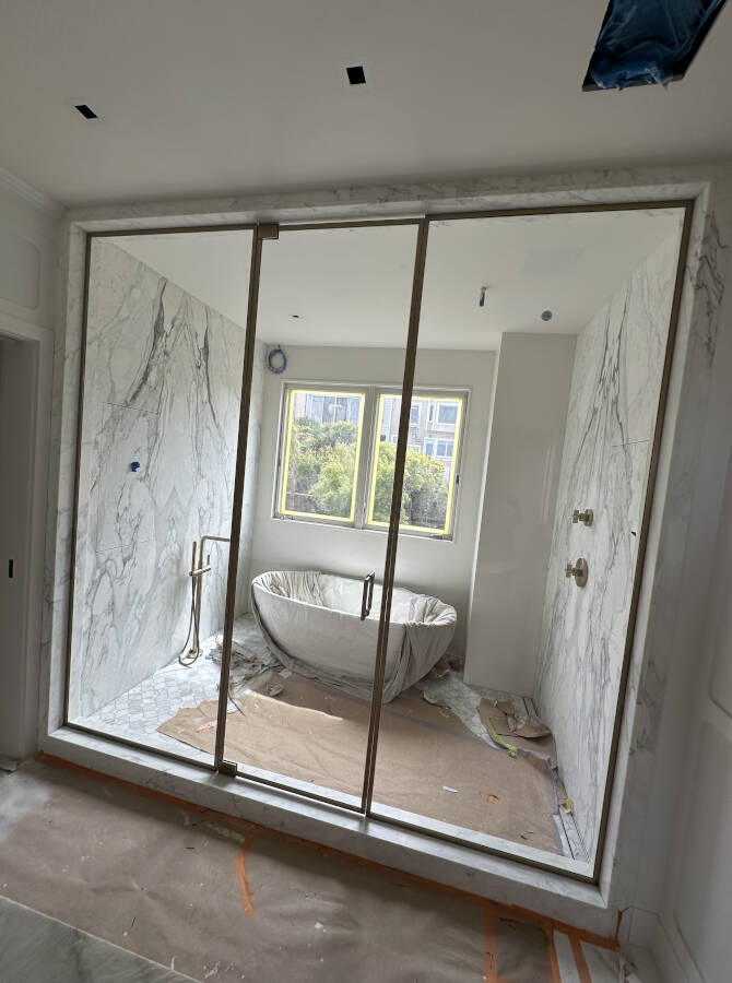 INLINE SHOWER ENCLOSURES
