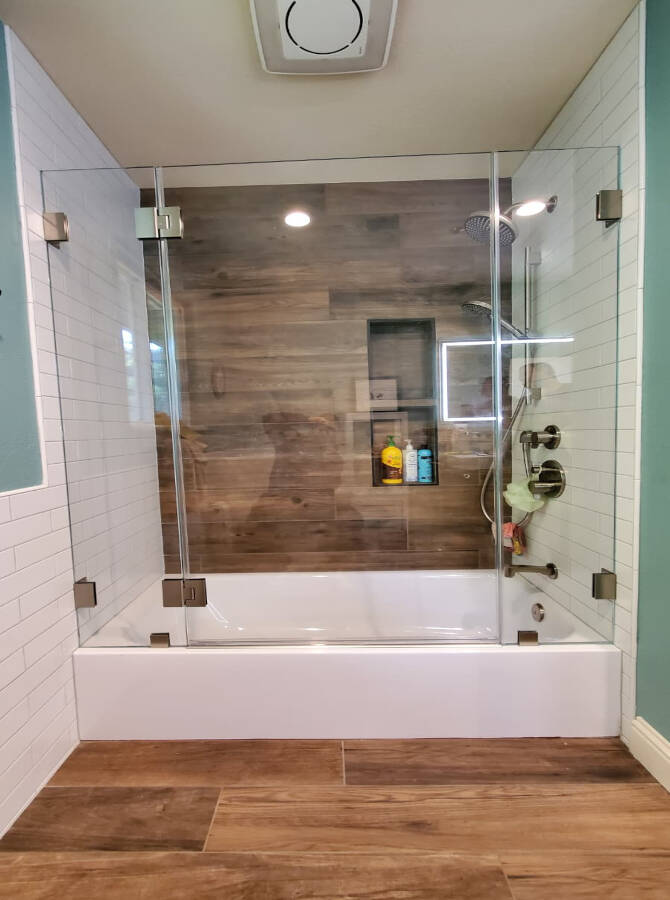 INLINE SHOWER ENCLOSURES