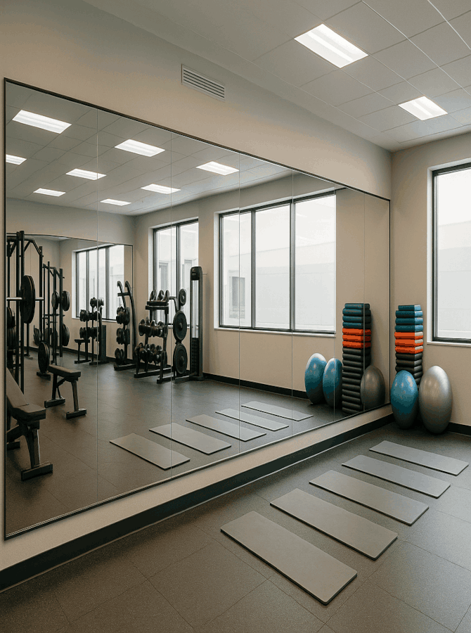 gym mirrors